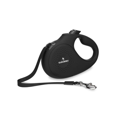 Correa retráctil extensible para perros de 5 metros con botón de pausa y bloqueo