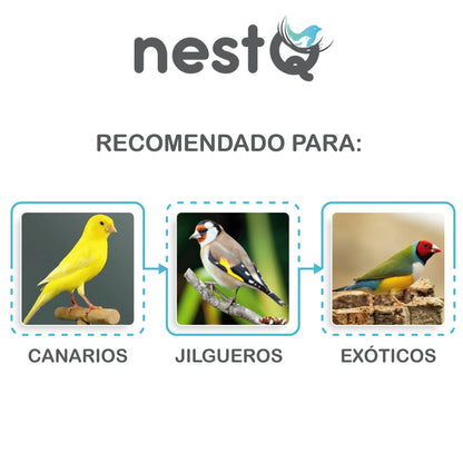Nestq Fibra Natural de Pelo de Cabra 200 gramos – Accesorio para Nidos de Aves y Aves Exóticas