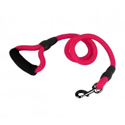 Correa para perro de nailon, tamaño mediano, 120 cm, mosquetón negro