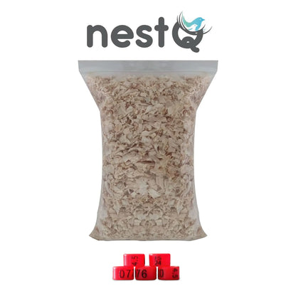 Nido de Madera NestQ para Agapornis y Periquitos Grandes – Con Anillas 2024 y Chip para Cama