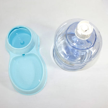 Bebedero y comedero para gatos y perros, 32 x 17 x 21 cm, 3,5 l, dispensador de agua y comida para mascotas, 4 colores aleatorios.