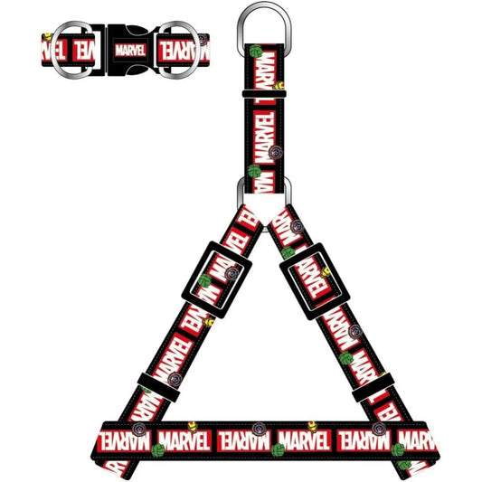 Pig-harness for dogs MARVEL AVENGERS-size S-M-waist measures 40-64cm approx. -Pets