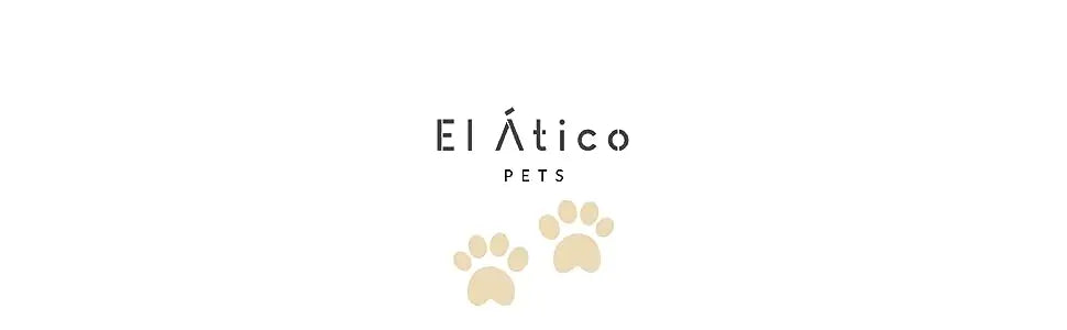 Comedero elevado para mascotas Attic PETS con bebedero antisalpicaduras. Comedero extraíble antivoracidad.