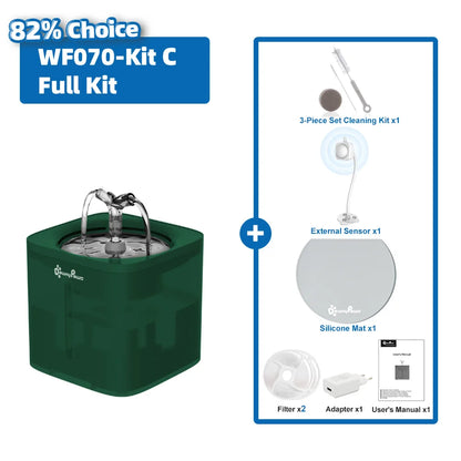 Fuente de agua automática de 2 l para gatos, dispensador con filtro, bebedero inteligente, tazón de agua para gatitos, cachorros y perros.