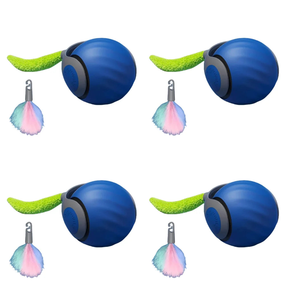 Juguetes para gatos Speedy Tail 2.0, pelota interactiva inteligente de nueva generación (2025), con ajuste de dos velocidades y movimiento