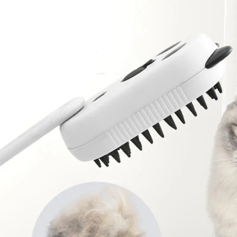 Cepillo de vapor peines para gatos con spray de vapor, suministros para mascotas, herramienta de aseo con luz azul, alimentado por USB para el pelo de las mascotas