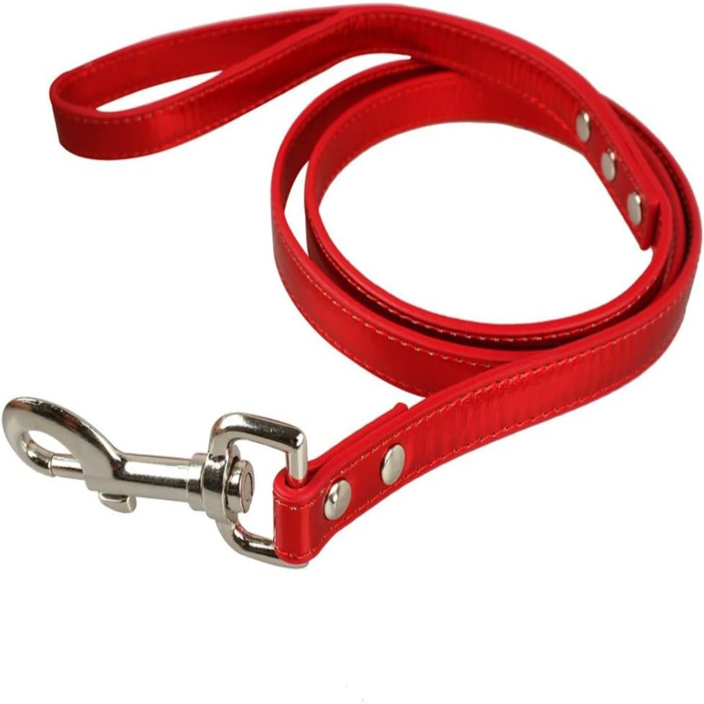 Correa para perros de cuero PU dorado, elegante, cómoda y moderna - Correa confiable y duradera para caminar y entrenar - Asegúrese