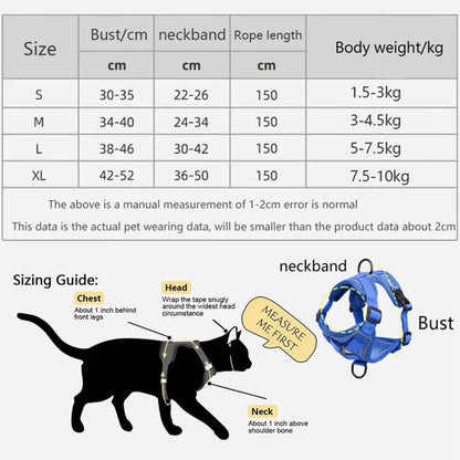 Arnés de tiro para perros, chaleco reflectante ajustable de colores únicos, con asa de entrenamiento suave, clips de plástico, tamaño pequeño, mediano y grande.