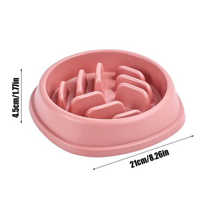 Comederos de alimentación lenta para perros, platos antideslizantes de laberinto, comederos antiasfixia para almuerzos familiares.