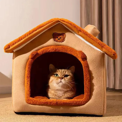 Casa Plegable para Mascotas – Sofá Cama Lavable y Duradero para Gatos y Perros Pequeños