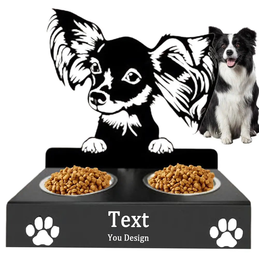 Cuencos para perros de acero inoxidable Novedad Soporte de cuenco de alimentación desmontable Divertidos cuencos portátiles para perros Cuenco creativo de alimentación para mascotas para alimentación