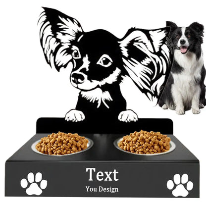 Cuencos para perros de acero inoxidable Novedad Soporte de cuenco de alimentación desmontable Divertidos cuencos portátiles para perros Cuenco creativo de alimentación para mascotas para alimentación