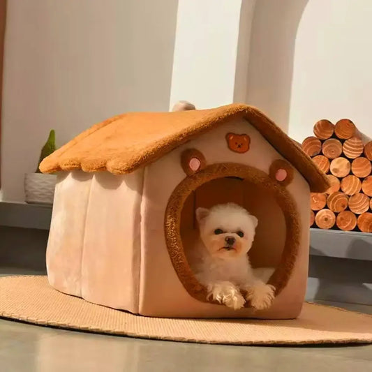 Casa Plegable para Mascotas – Sofá Cama Lavable y Duradero para Gatos y Perros Pequeños