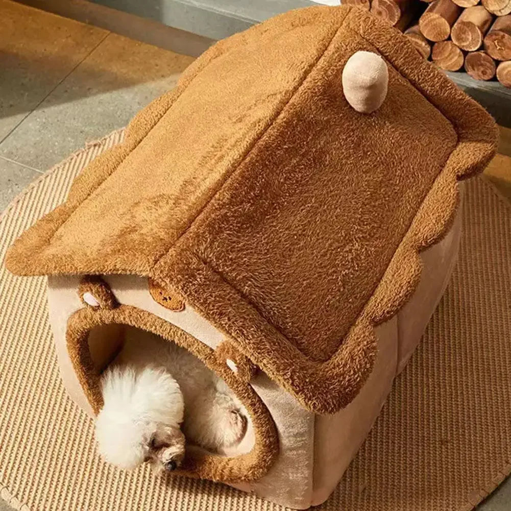 Casa Plegable para Mascotas – Sofá Cama Lavable y Duradero para Gatos y Perros Pequeños