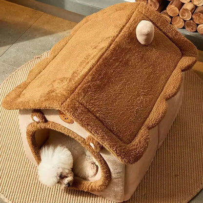 Casa Plegable para Mascotas – Sofá Cama Lavable y Duradero para Gatos y Perros Pequeños