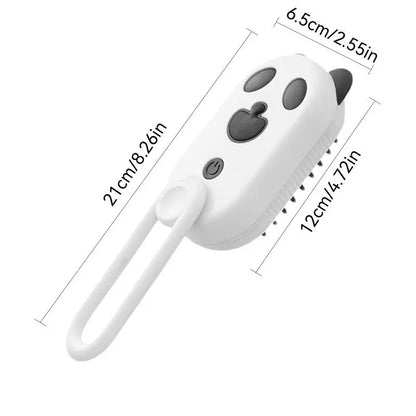 Cepillo de vapor peines para gatos con spray de vapor, suministros para mascotas, herramienta de aseo con luz azul, alimentado por USB para el pelo de las mascotas