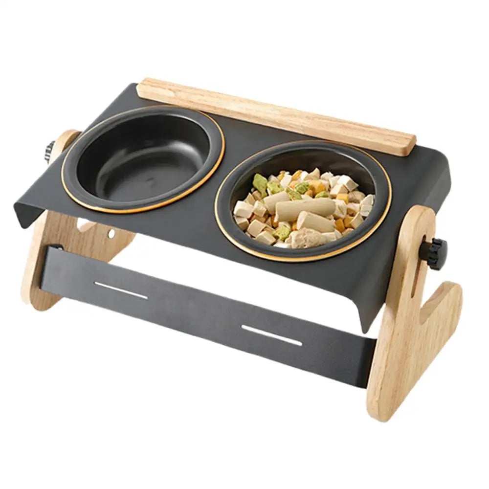 Raised Dog Bowls Camping Cat Feeding Bowl 4 Height Adjustable Camping Dog Bowl For Dogs And Cats Outdoor Camping