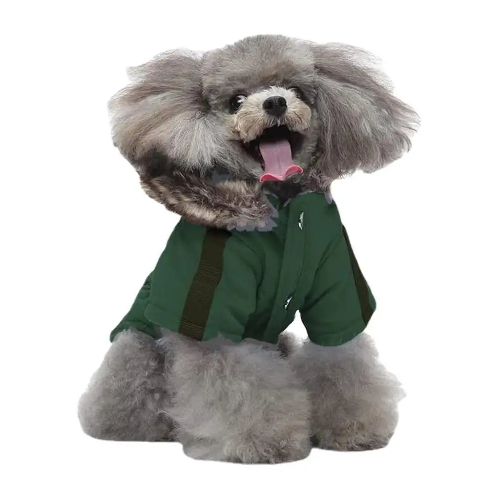 Chaqueta con capucha para perros y gatos, ropa para mascotas, ropa abrigada para perros pequeños, abrigo grueso y acolchado de invierno, chaleco, ropa para perros