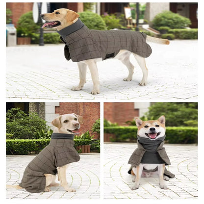 Chaqueta de lujo de diseño, impermeable, ajustable, estilo británico, traje para perro.
