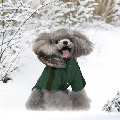 Chaqueta con capucha para perros y gatos, ropa para mascotas, ropa abrigada para perros pequeños, abrigo grueso y acolchado de invierno, chaleco, ropa para perros