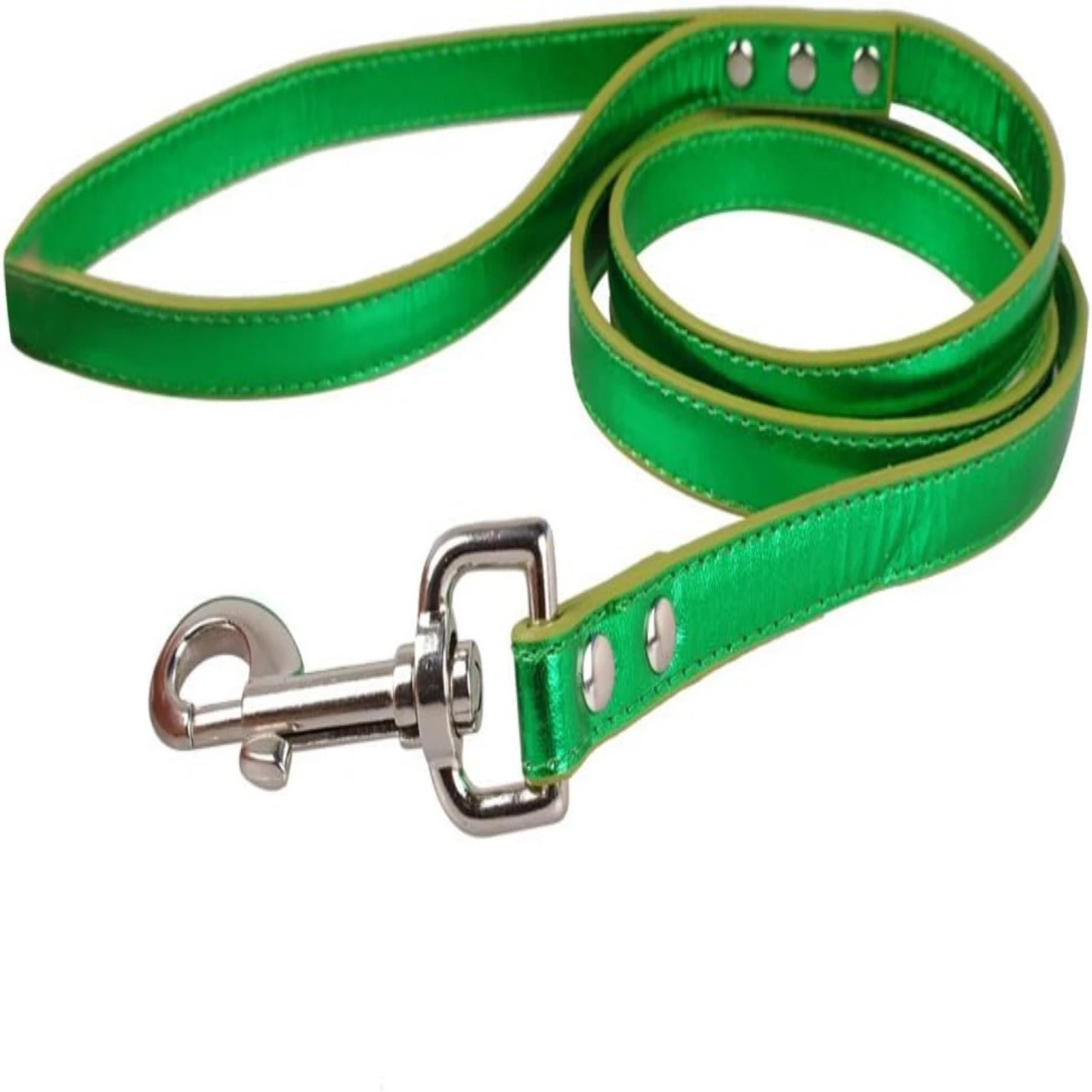 Correa para perros de cuero PU dorado, elegante, cómoda y moderna - Correa confiable y duradera para caminar y entrenar - Asegúrese