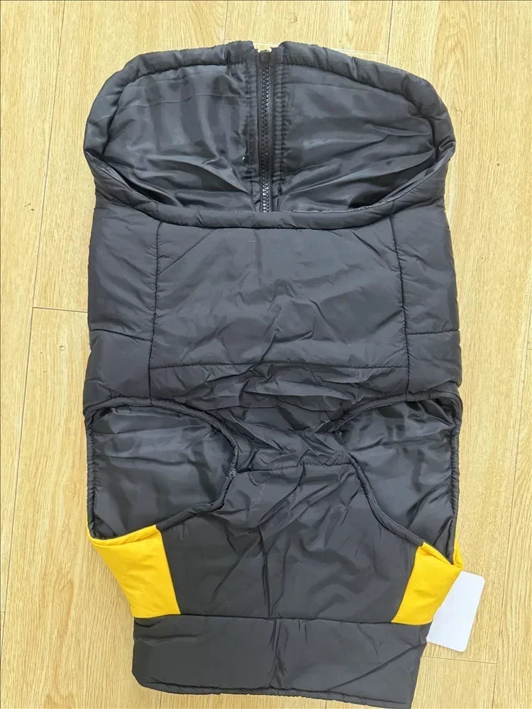 Chaleco impermeable para perros y cachorros, ropa cálida de invierno para perros, chaleco acolchado con cremallera trasera, abrigo para perros pequeños, medianos y grandes.
