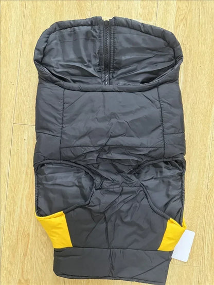 Chaleco impermeable para perros y cachorros, ropa cálida de invierno para perros, chaleco acolchado con cremallera trasera, abrigo para perros pequeños, medianos y grandes.