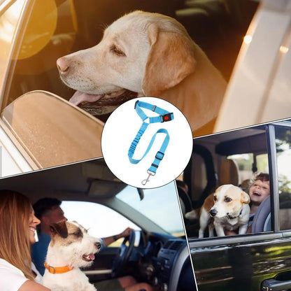 Reposacabezas para perro, cinturón de seguridad para coche, correa de tracción para caminar, correa de entrenamiento para perros de tela de poliéster para perros pequeños y grandes