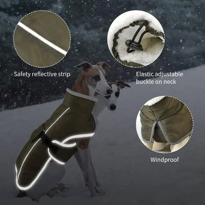 Ropa de otoño e invierno para mascotas, abrigo grueso, cálido, impermeable, resistente al frío, de algodón, ropa para mascotas, ropa para perros