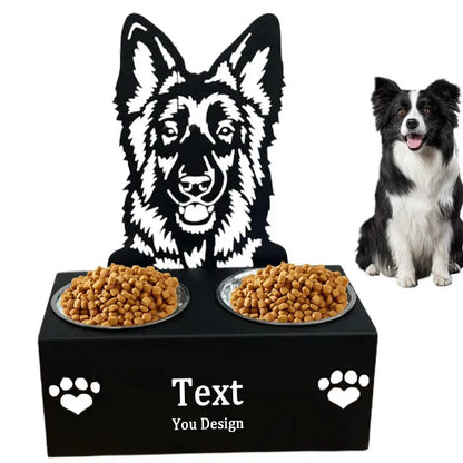 Cuencos para perros de acero inoxidable Novedad Soporte de cuenco de alimentación desmontable Divertidos cuencos portátiles para perros Cuenco creativo de alimentación para mascotas para alimentación