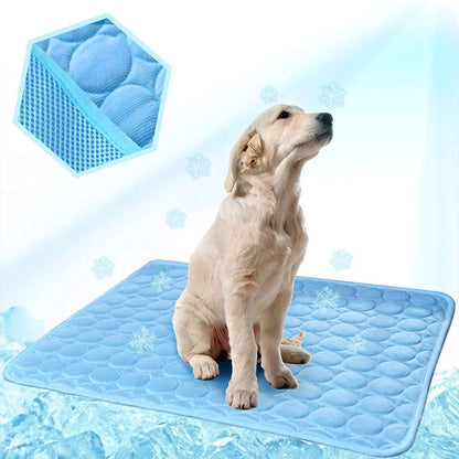 Alfombrilla Refrescante para Perros y Gatos – Manta Transpirable de Verano Lavable para Coche, Sofá o Suelo