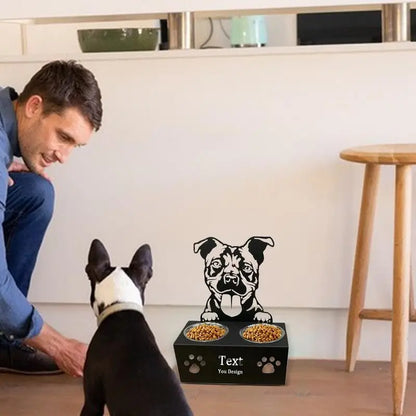 Cuencos para perros de acero inoxidable Novedad Soporte de cuenco de alimentación desmontable Divertidos cuencos portátiles para perros Cuenco creativo de alimentación para mascotas para alimentación