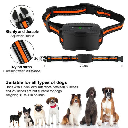 Electronic Pet Training Collar Dog Shock Collars With Multiple Training Modes E Collar Bark Training Collar For All Breeds
