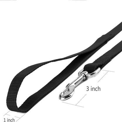 Correas negras de 1,8 m y varios colores para entrenamiento de perros grandes, medianos y pequeños, para perros largos, para entrenamiento, patio y camping.