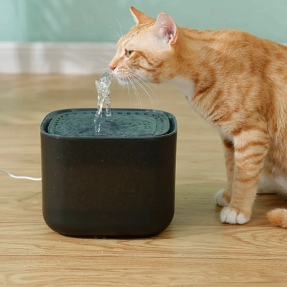 Fuente de agua para mascotas de gran capacidad - Dispensador automático de agua para gatos con kit de grifo, recargable por USB, bajo voltaje, funcionamiento silencioso