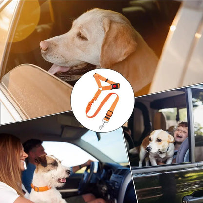 Reposacabezas para perro, cinturón de seguridad para coche, correa de tracción para caminar, correa de entrenamiento para perros de tela de poliéster para perros pequeños y grandes