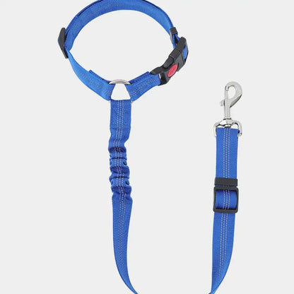 Reposacabezas para perro, cinturón de seguridad para coche, correa de tracción para caminar, correa de entrenamiento para perros de tela de poliéster para perros pequeños y grandes