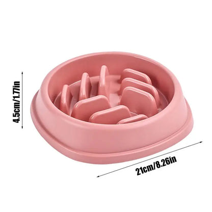 Comederos de alimentación lenta para perros, platos antideslizantes de laberinto, comederos antiasfixia para almuerzos familiares.
