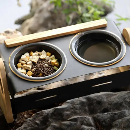 Raised Dog Bowls Camping Cat Feeding Bowl 4 Height Adjustable Camping Dog Bowl For Dogs And Cats Outdoor Camping