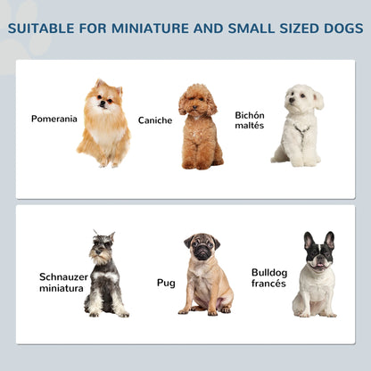 Comedero Elevado para Perros PawHut con Soporte y 2 Cuencos Extraíbles Acero Inoxidable 44x24x15 cm Blanco