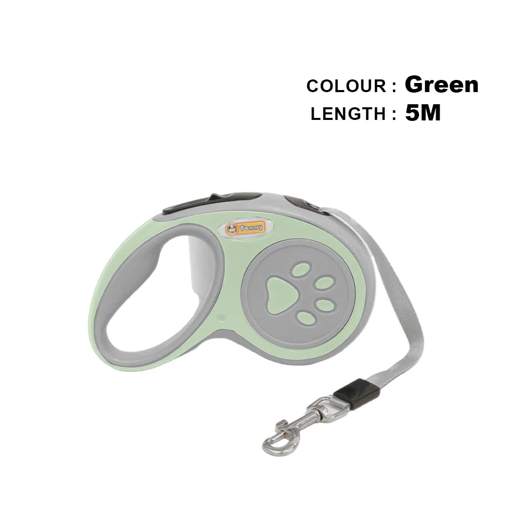 3m 5m Nylon Automatic Dog Leash Retractable Durable Cat Lead Extending Puppy Walking Running Traction Roulette for Small Dogs