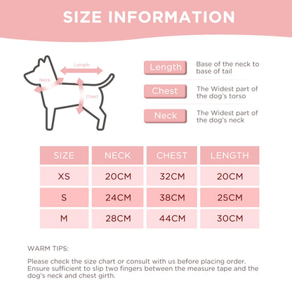 Sudadera con capucha cálida para perros pequeños, gatos y perros, ropa de invierno, abrigo para cachorros, chaqueta rosa