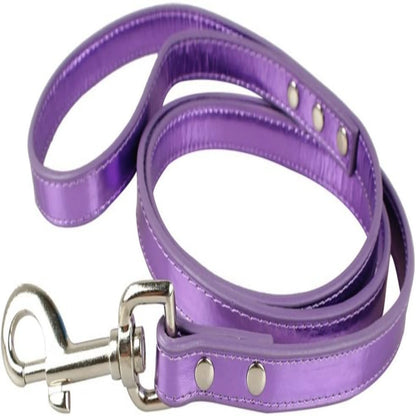 Correa para perros de cuero PU dorado, elegante, cómoda y moderna - Correa confiable y duradera para caminar y entrenar - Asegúrese