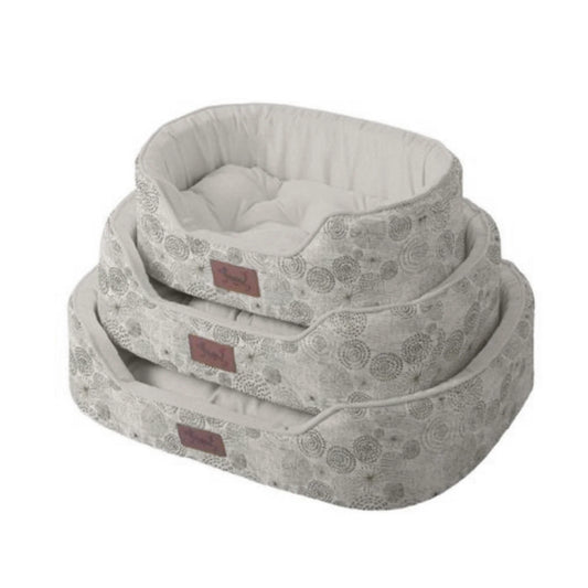 Cama Ovalada Akasa con Cojín Reversible y Extraíble – Antideslizante y Lavable para Perros y Gatos (Varias Tallas)