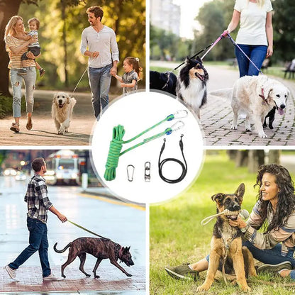 Correas reflectantes para perros, correas giratorias para perros de patio, correas largas de entrenamiento, resistentes al desgaste, cable para exteriores, cable para atar perros.