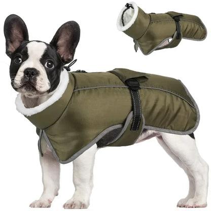 Ropa de otoño e invierno para mascotas, abrigo grueso, cálido, impermeable, resistente al frío, de algodón, ropa para mascotas, ropa para perros