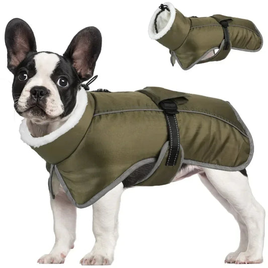 Ropa de otoño e invierno para mascotas, abrigo grueso, cálido, impermeable, resistente al frío, de algodón, ropa para mascotas, ropa para perros