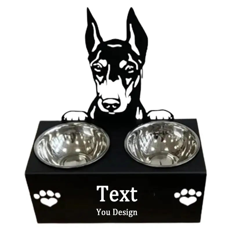 Cuencos para perros de acero inoxidable Novedad Soporte de cuenco de alimentación desmontable Divertidos cuencos portátiles para perros Cuenco creativo de alimentación para mascotas para alimentación