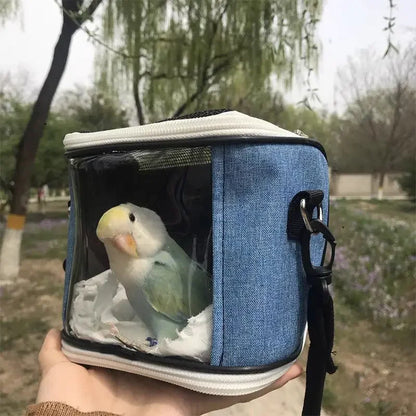 Portable Pet Bird Cage Parrot Breathable and Detachable Hamster Flying Kangaroo Travel Bag Pet Accessories Guinea Pig Pet Bag
