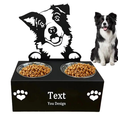 Cuencos para perros de acero inoxidable Novedad Soporte de cuenco de alimentación desmontable Divertidos cuencos portátiles para perros Cuenco creativo de alimentación para mascotas para alimentación